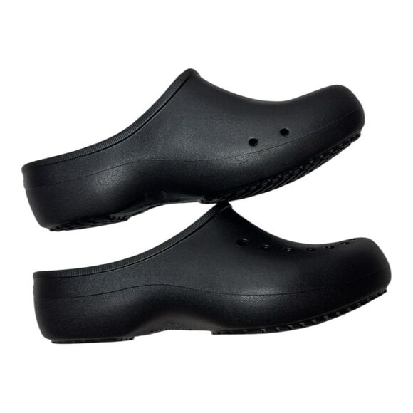 CROCS Black Tully Slip-On Clogs. Size 8. - Picture 4 of 7